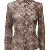 #072 Nine & Company T-shirt Brown | c. 200 | Size 8