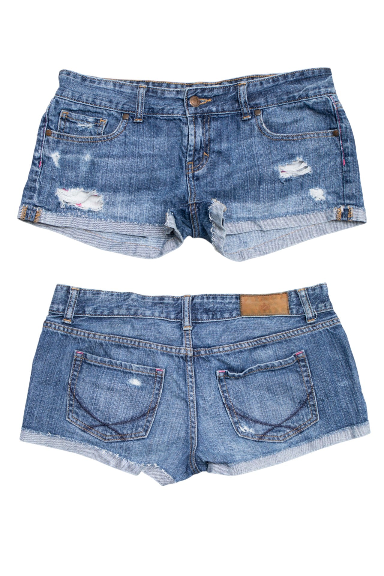 #140 Pink Victoria's Secret Booty Short Blue | c. 210 | Size 8