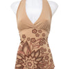 #005 Topaz Halter Top Beige | c. 201 | Size 8