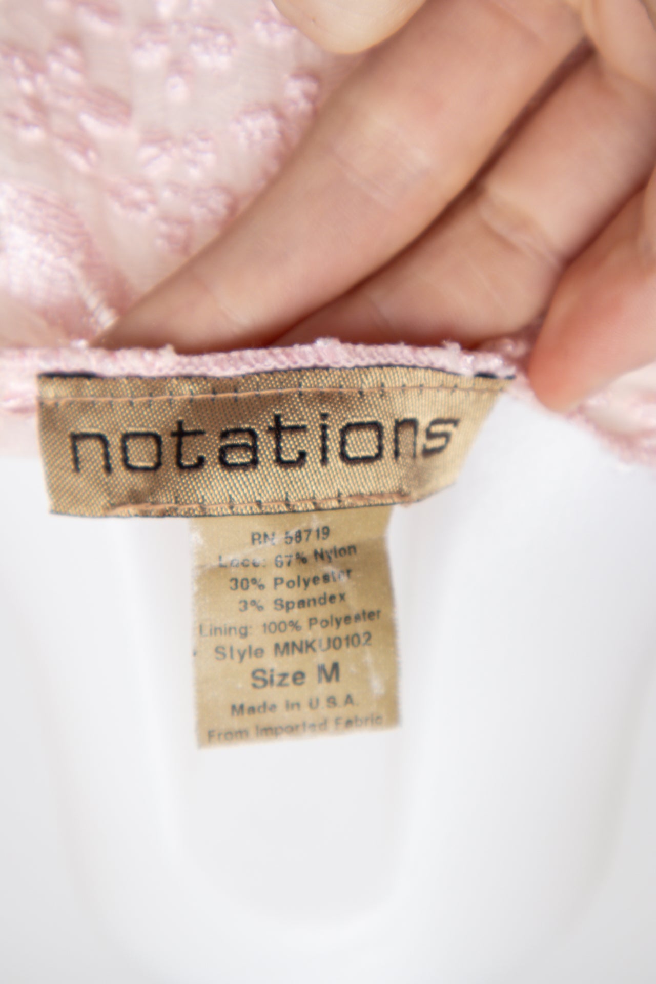 # Not Stated Top Pink | c. 194 | Size 12