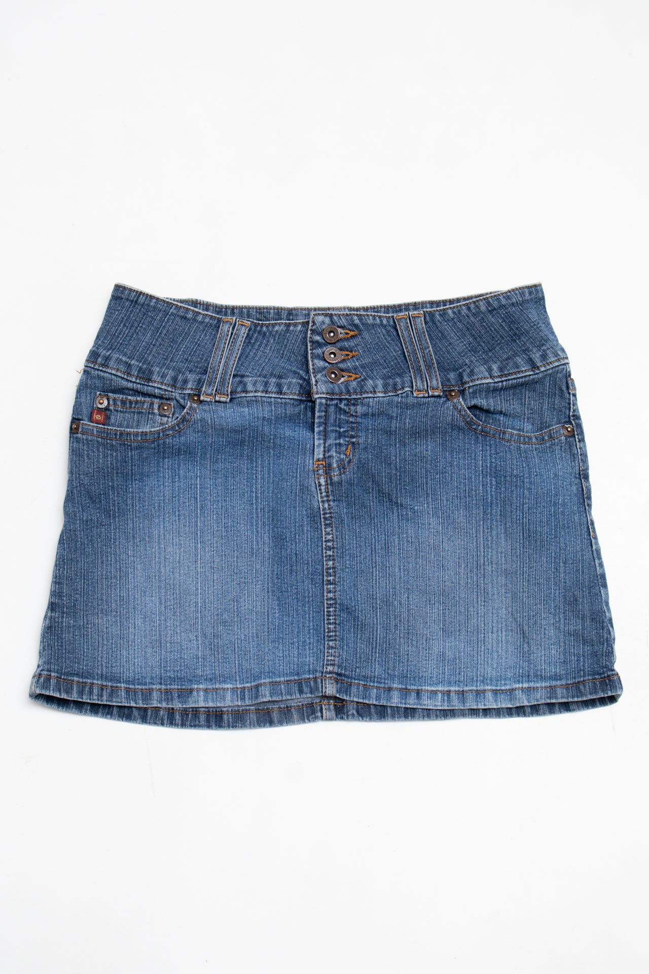 #152 Lee Mini Skirt Blue | c. 203 | Size 8