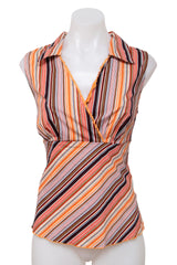 #043 Fretzch International Top Orange | c. 208 | Size 12