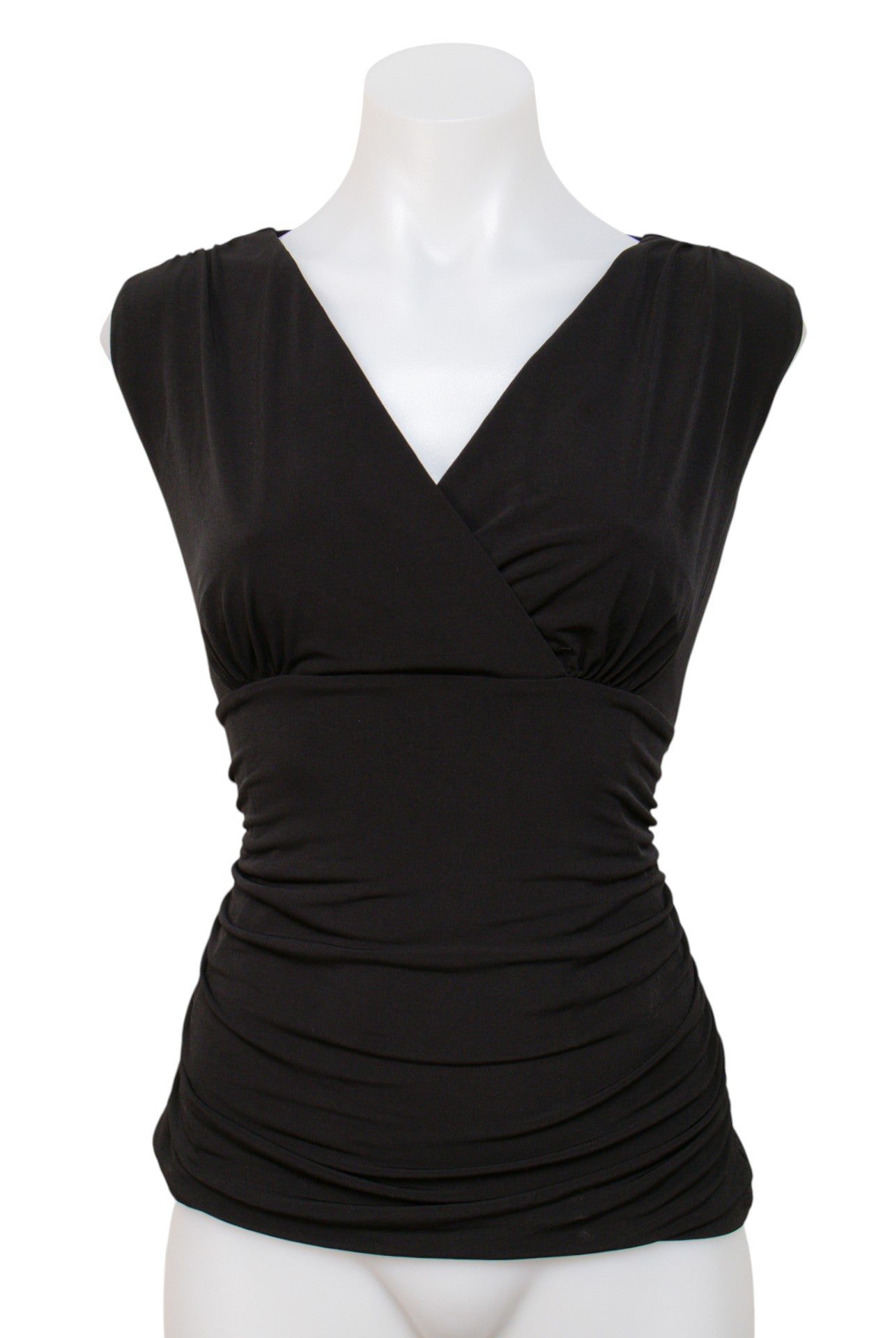 #025 Carmen Marc Valvo Camisole Top Black | c. | Size 10