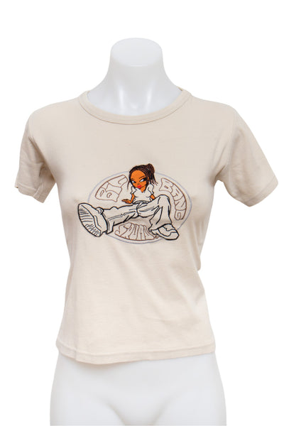 #67 Bang Squad T-shirt Beige | c. 193 | Size 8/10