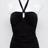 #010 Jennyfer Halter Top Black | c. 203 | Size 6