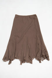 #112 Long Skirt Brown | c. 213 | Size 6