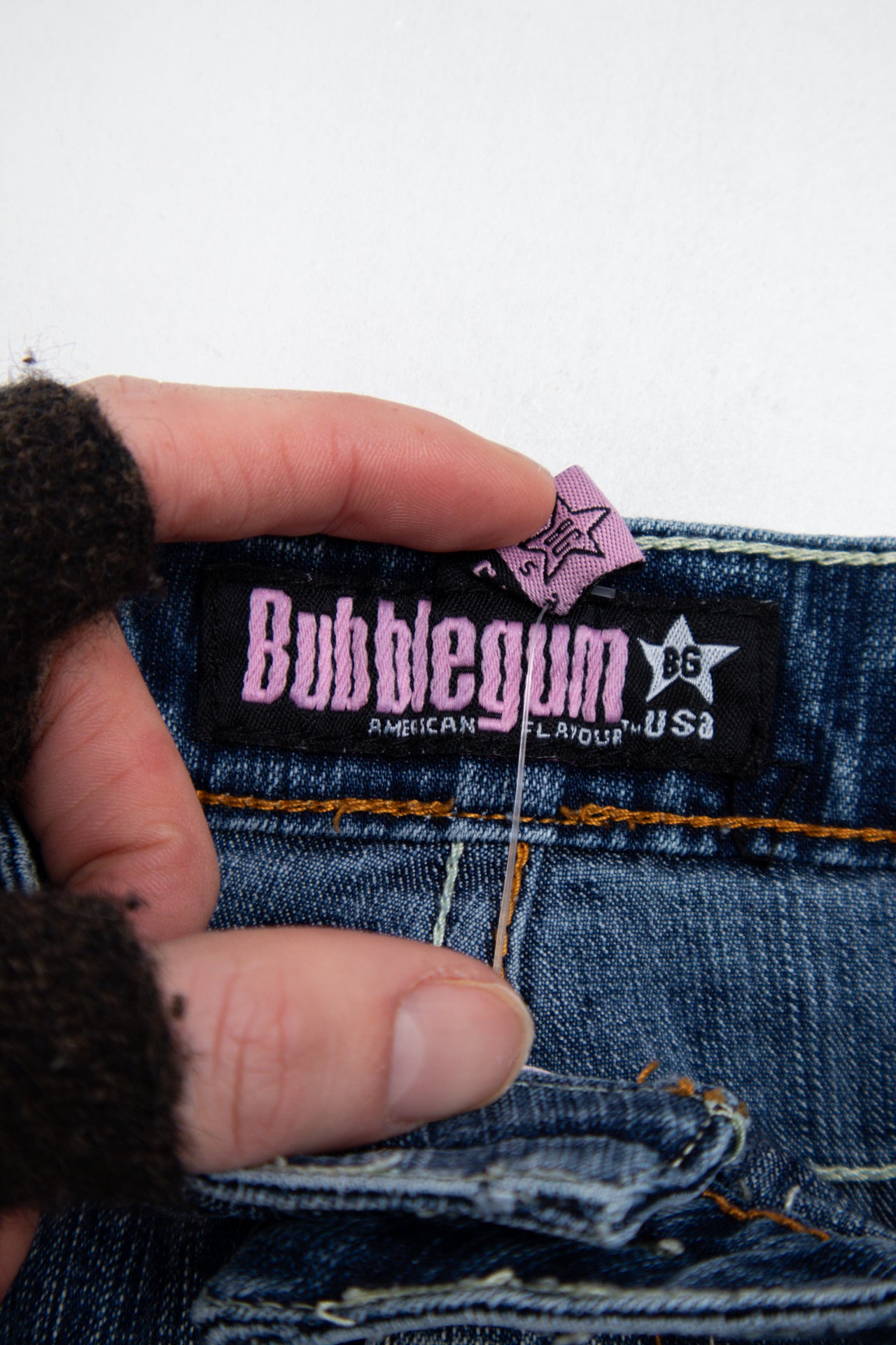 #206 Bumblegum Denim Mini Skirt Blue | c. 199 | Size 8