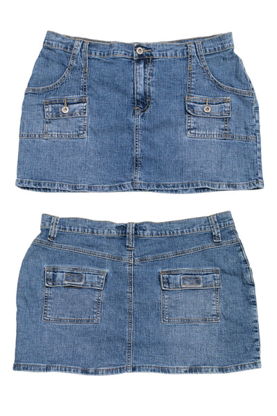 #169 Vanilla Star Mini Skirt Blue | c. 209 | Size 12