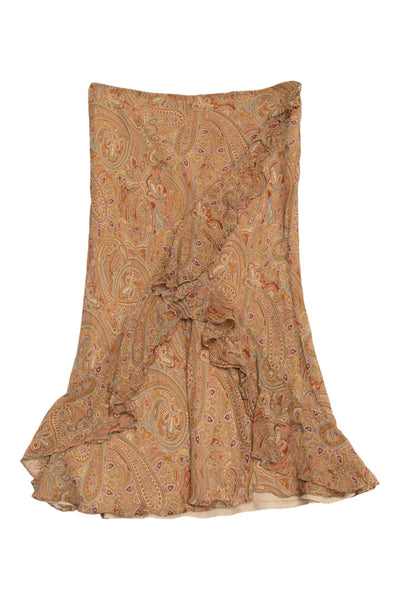 #175 Laura Freden Mini Skirt Brown | c. 194 | Size 16