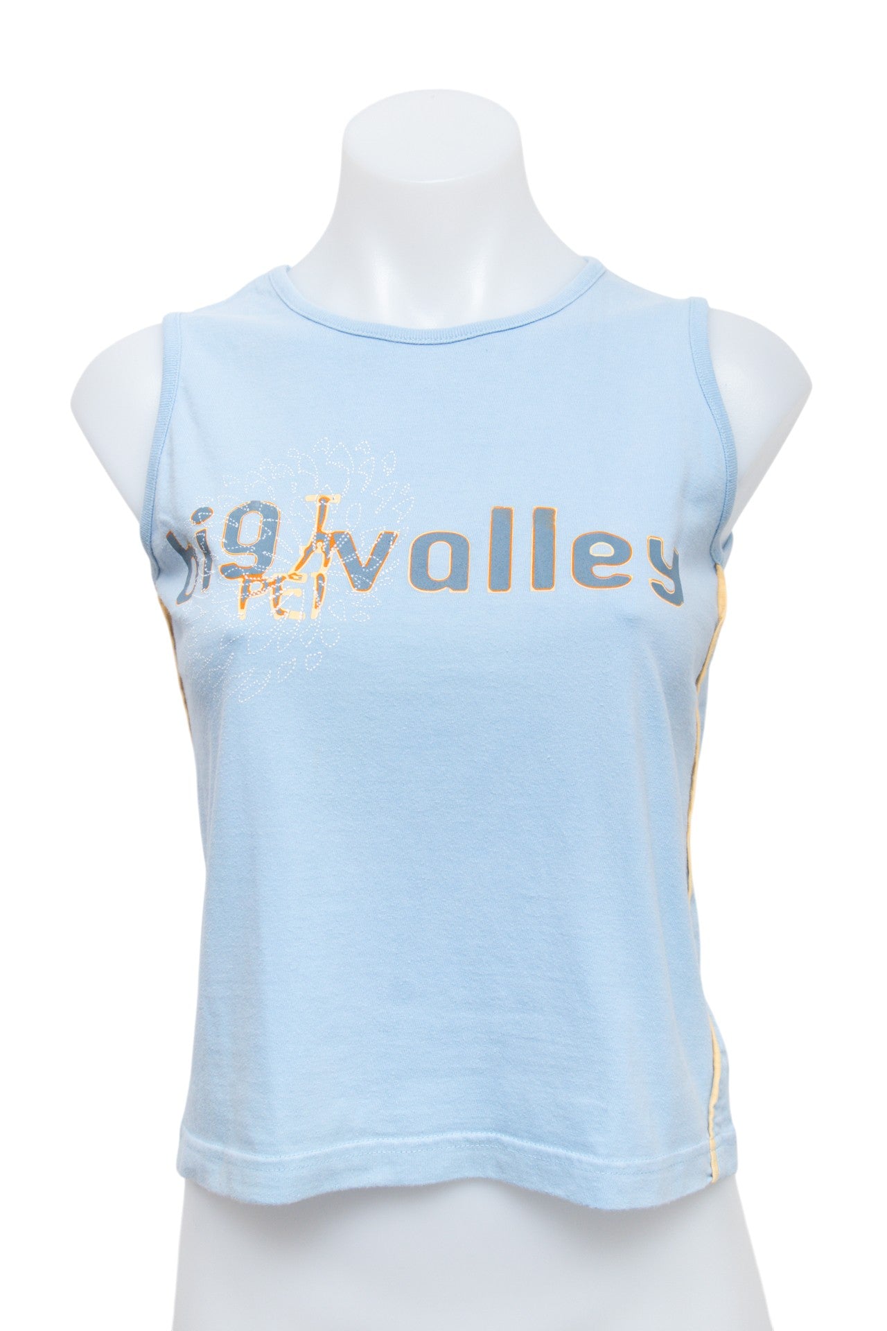 #64 big valley Tank Top Blue | c. 196 | Size 10
