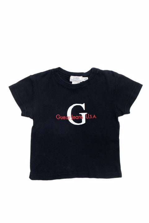 #35 USA Guess Cropped Tee | Baby Tees & Gowns | Size 6/8
