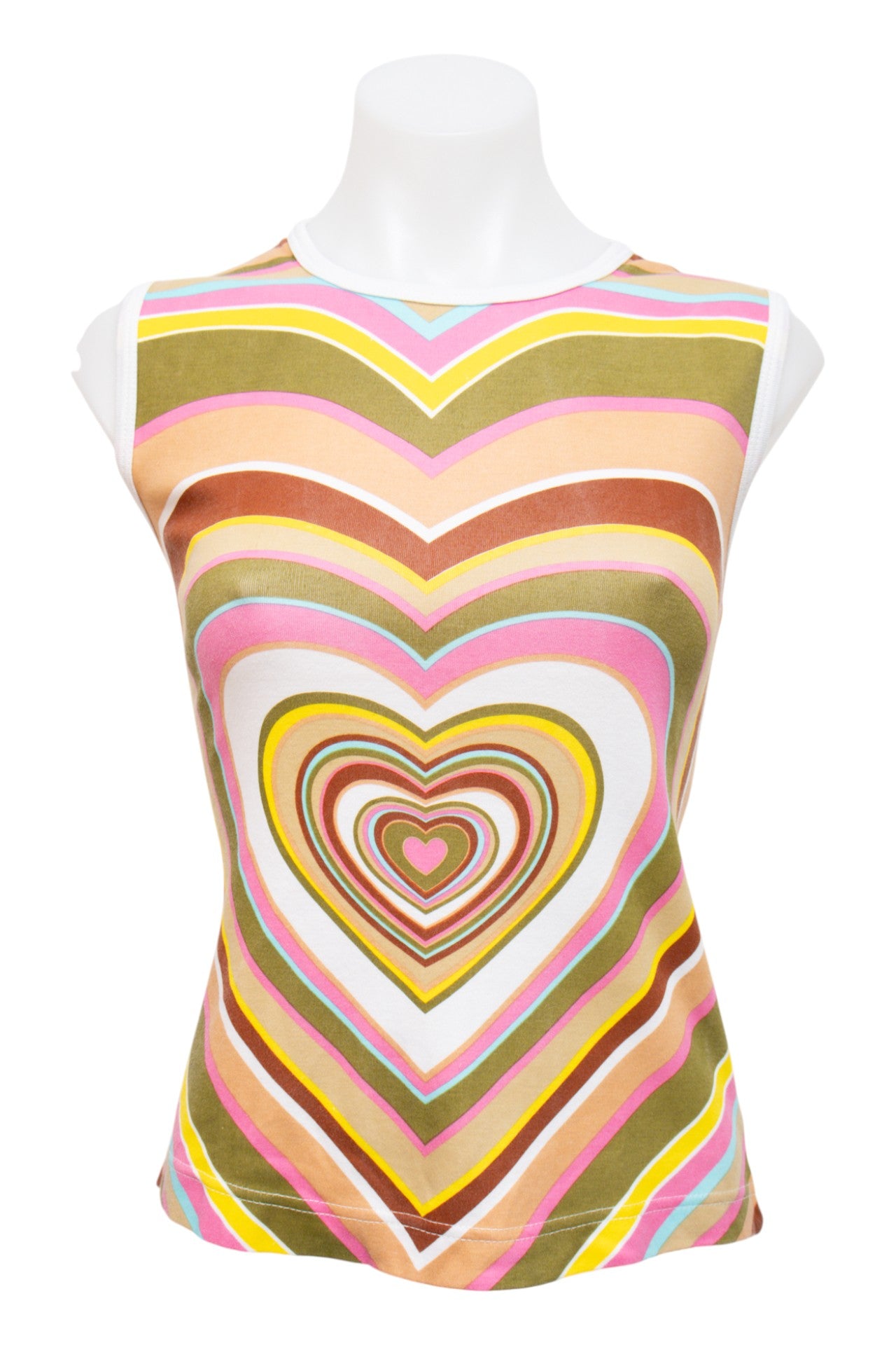 #084 Rainbow Collection Tank Top White | c. 202 | Size 8