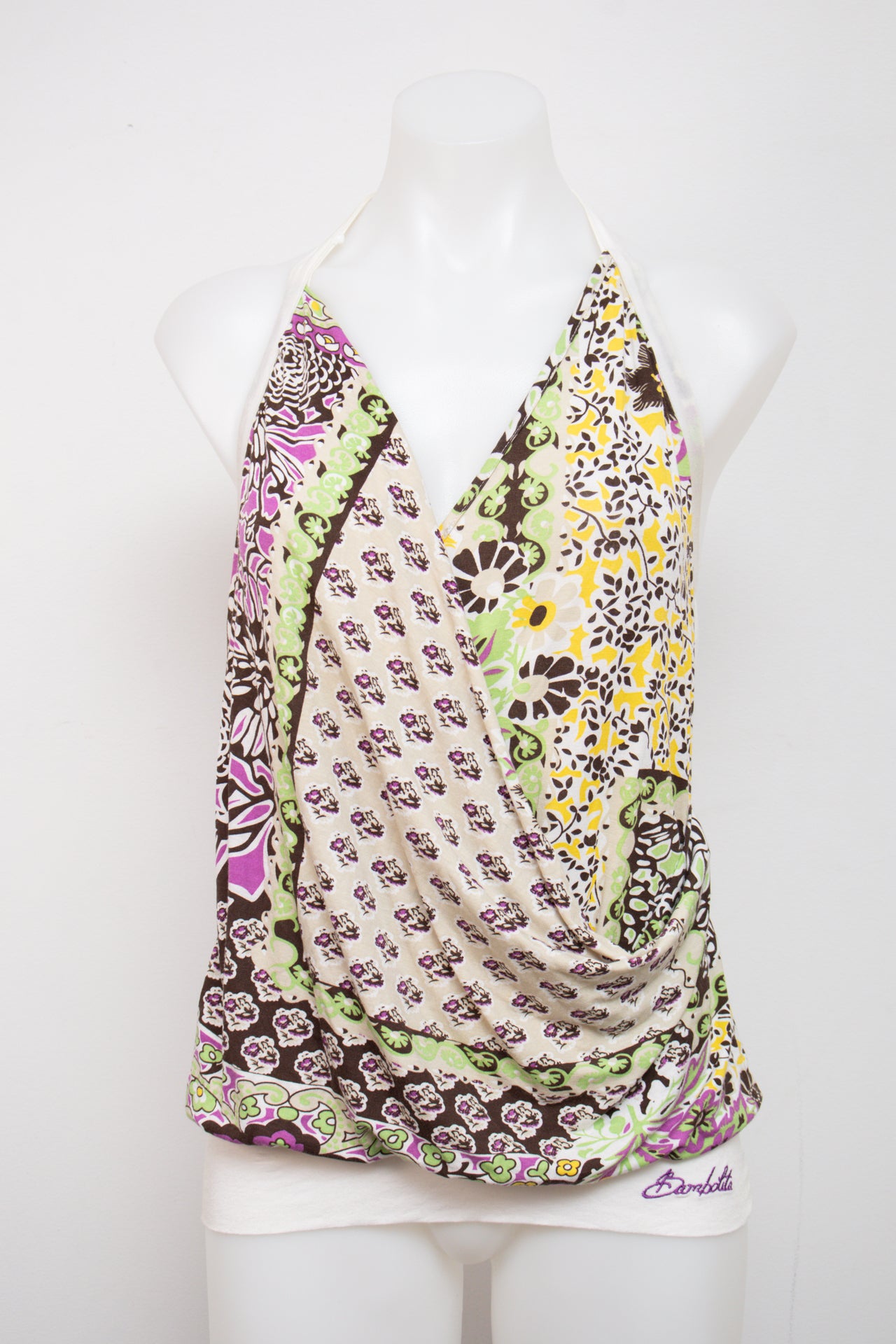 #101 Bambalita Halter Top White | c. 206 | Size 8/10