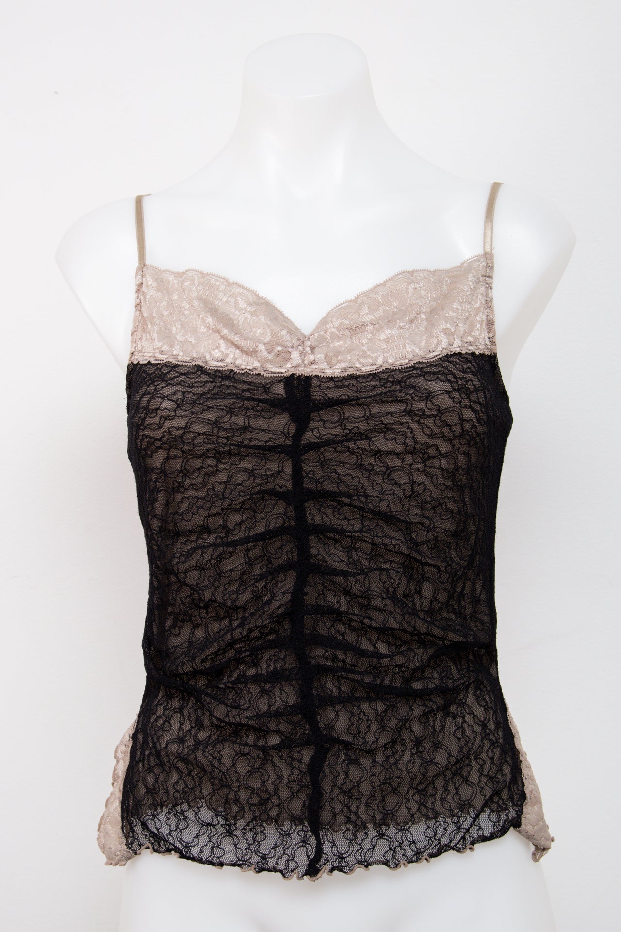 #123 Bisou Bisou By Michele Bohbot Cami Top Black | c. 206 | Size 8