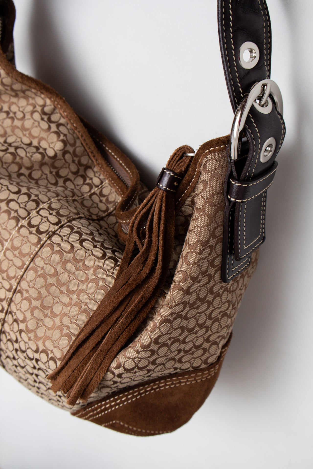 #196 Coach Shoulder Bag Brown | c. 198 | Size