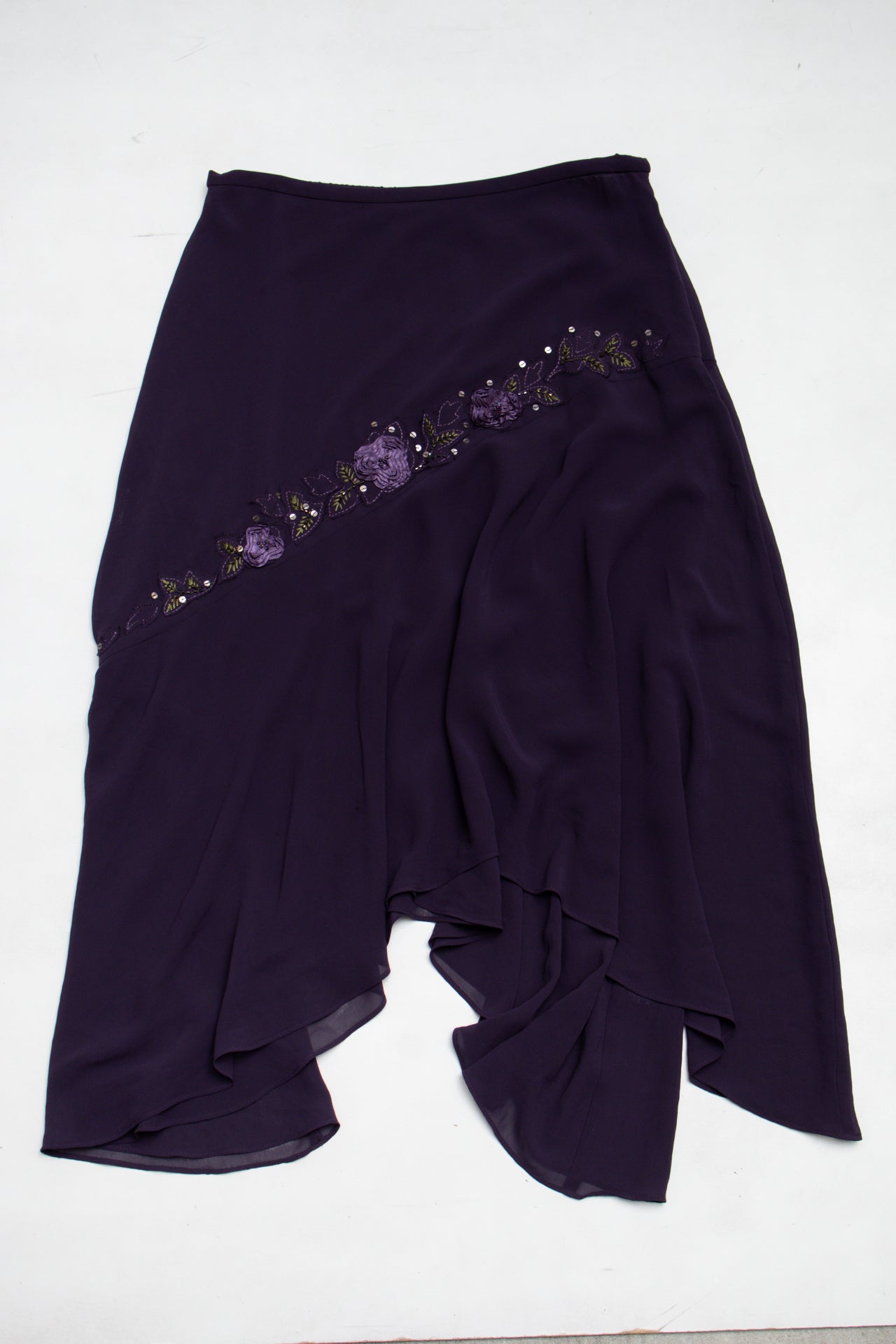 #171 Adrianna Papell Skirt Purple | c. 197 | Size 10