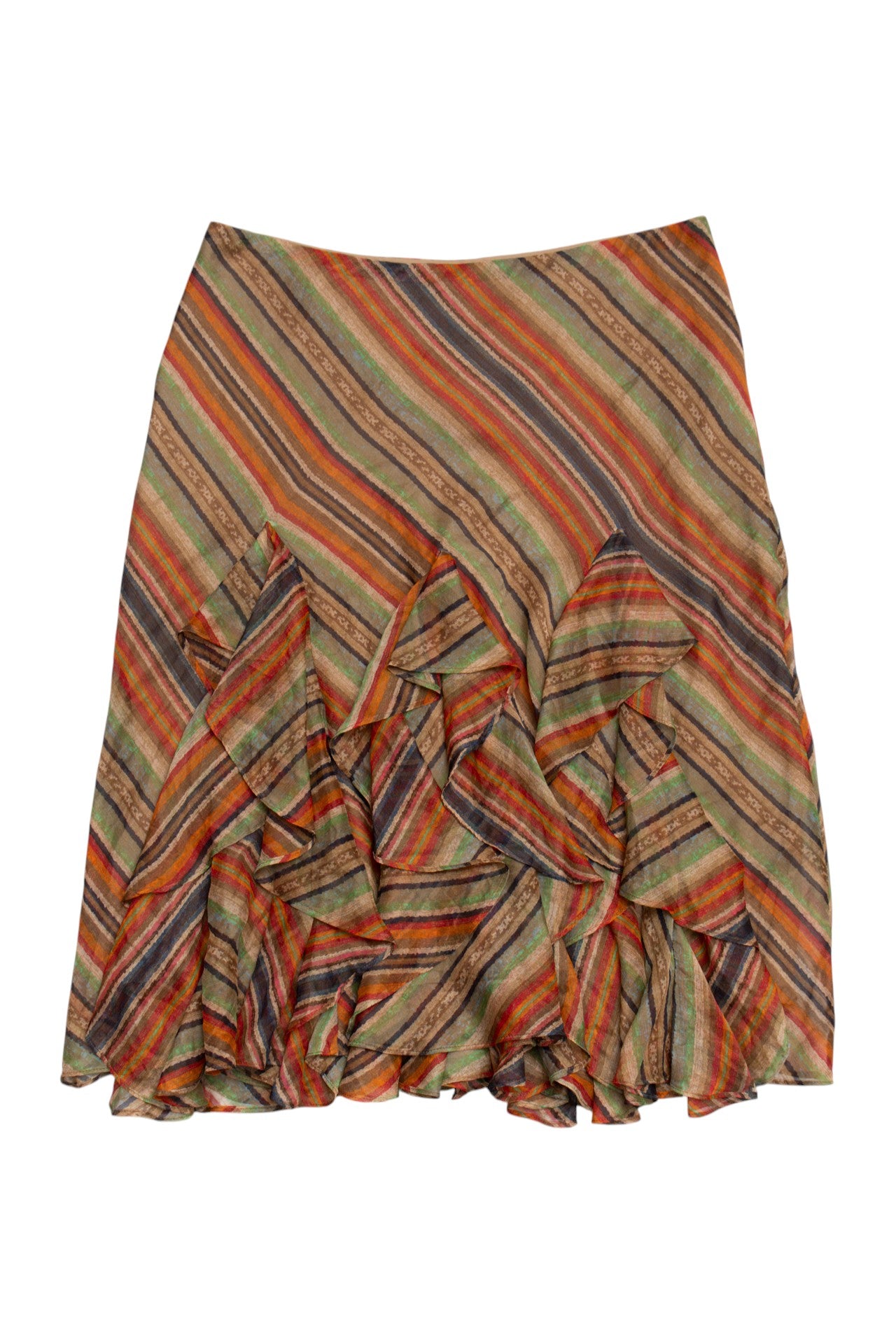 #091 Lauren Ralph Lauren Long Skirt Brown | c. 213 | Size 8
