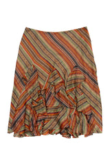 #091 Lauren Ralph Lauren Long Skirt Brown | c. 214 | Size 8