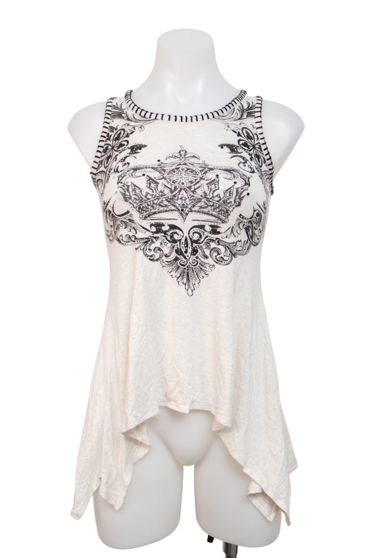 #081 Vocal Tank Top White | c. | Size 8