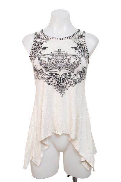 #081 Vocal Tank Top White | c. | Size 8