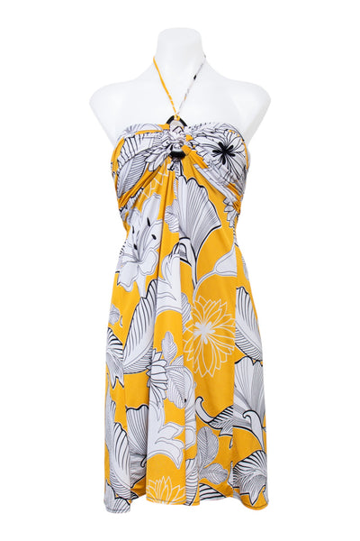 #141 Talk Of The Walk Halter Top Yellow | c. 207 | Size 8