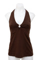 #014 Jones New York Sport Halter Top Brown | c. 202 | Size 10/12