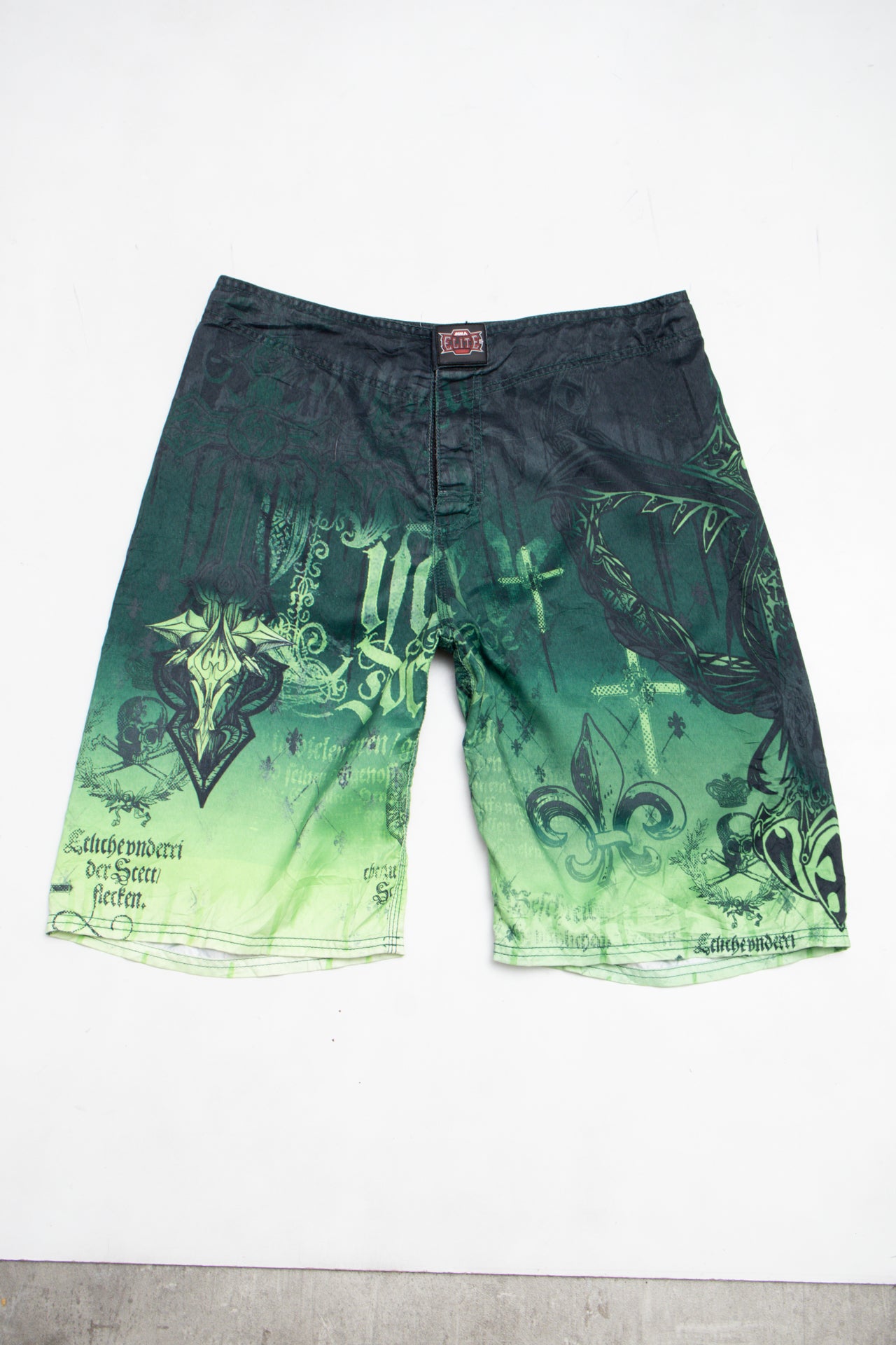 #120 Mma Elite Shorts Green | c. 204 | Size 12