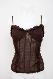 #040 No Boundaries Cami Top Brown | c. 202 | Size 14