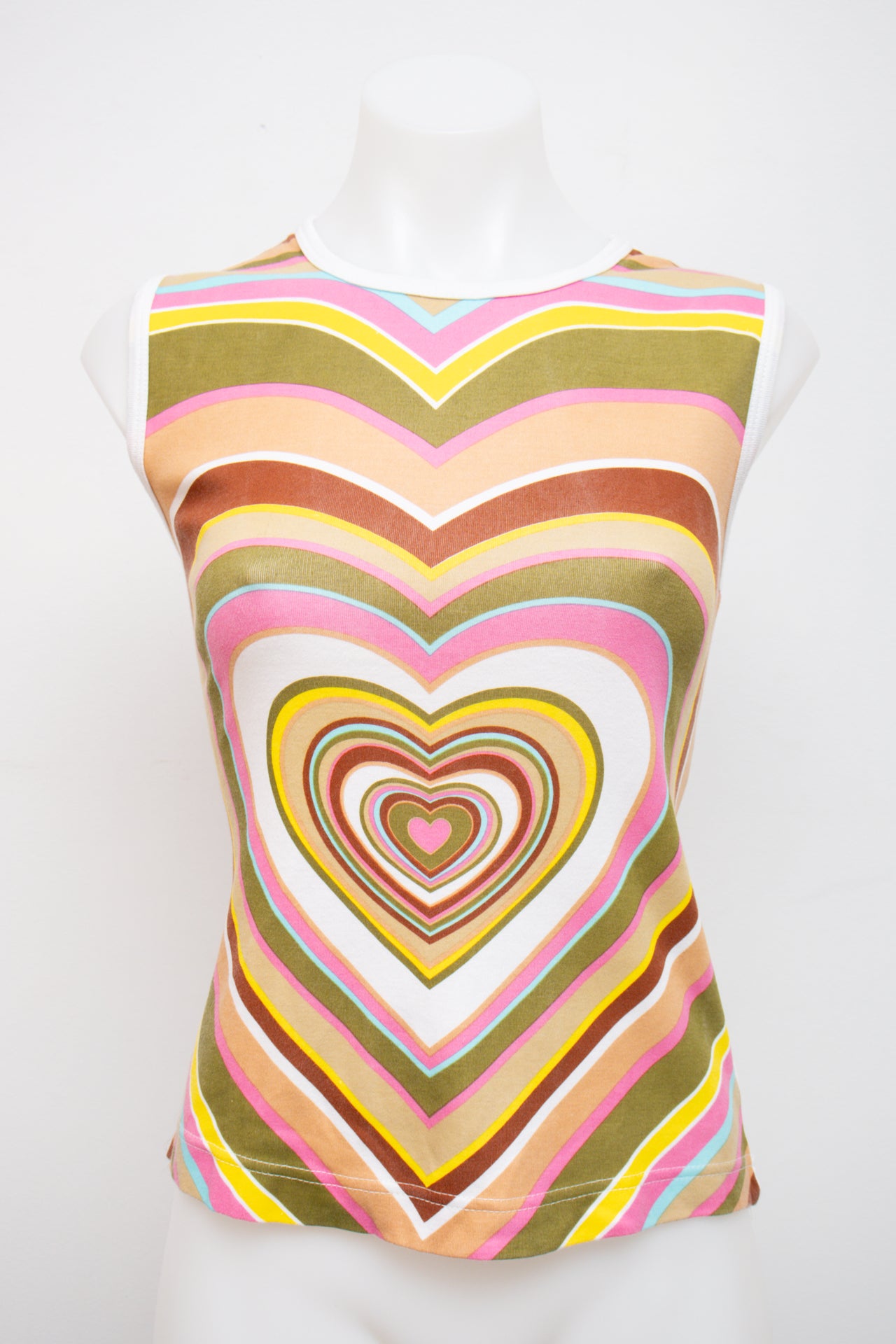 #084 Rainbow Collection Tank Top White | c. 202 | Size 8