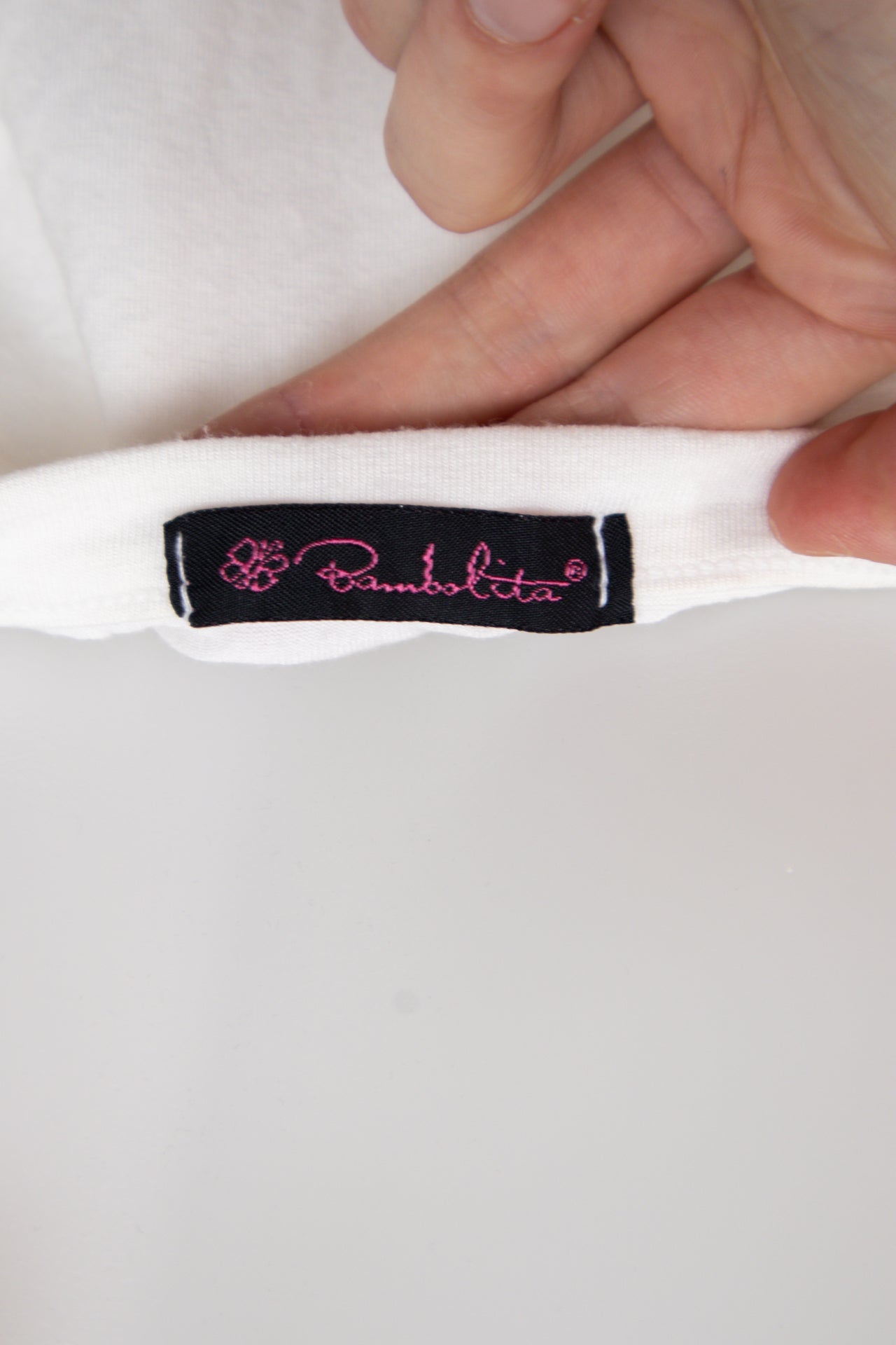 #101 Bambalita Halter Top White | c. 206 | Size 8/10