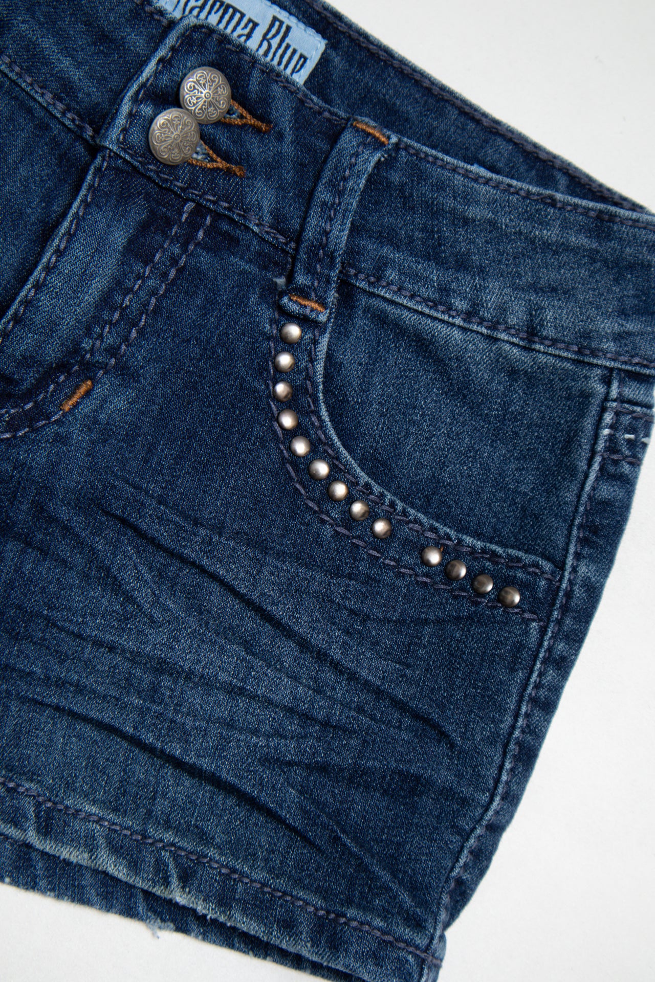 #58 Karma Blue Denim Shorts Blue | c. 179 | Size 4