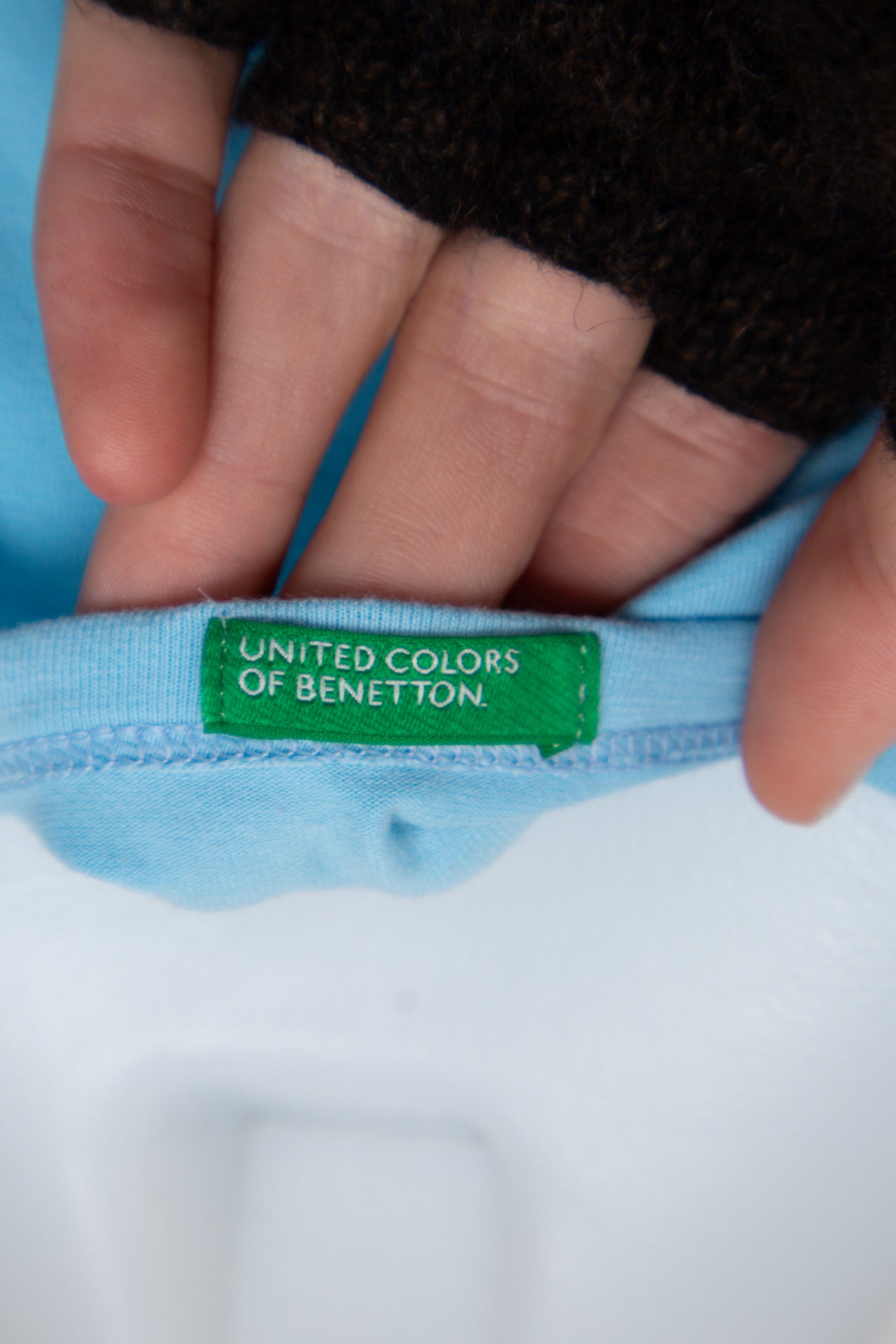 #049 United Colors Of Benetton T-shirt Blue | c. 201 | Size 8