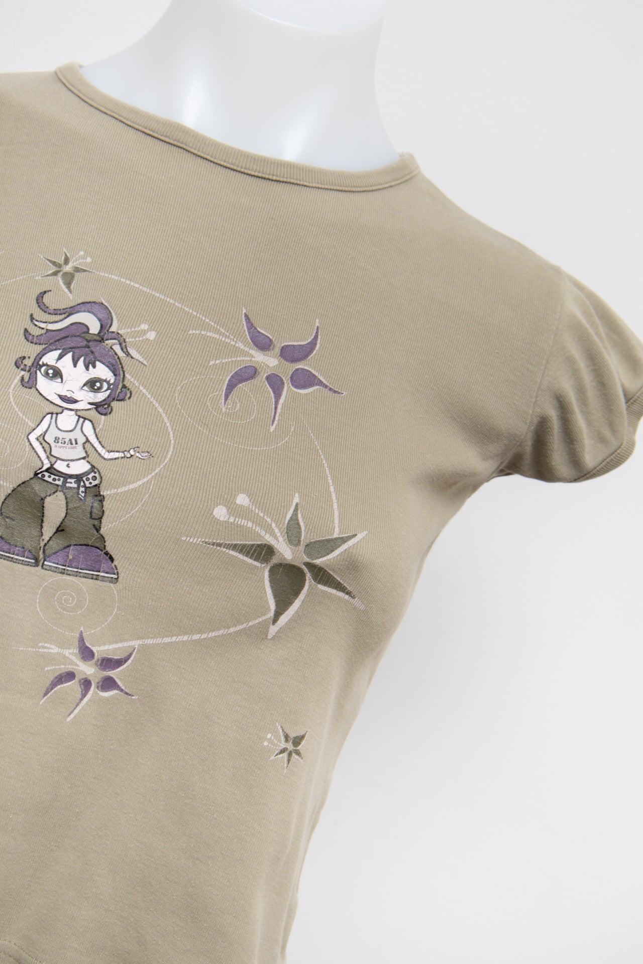 #74 C.d.f. Caphore Style T-shirt Beige | c. 193 | Size 4/6