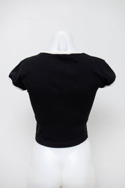 #90 Jennyfer T-shirt Black | c. 196 | Size 10