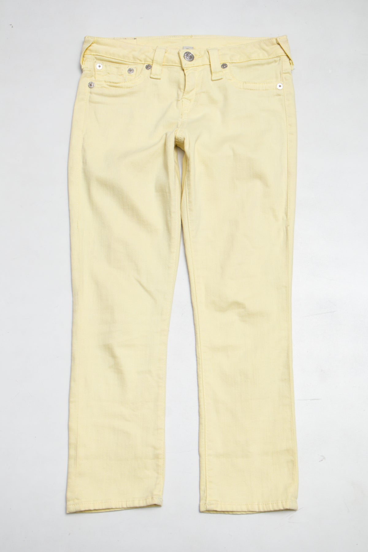 #085 True Religion Capris Yellow | c. 209 | Size 8