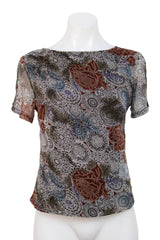 #099 Donna Gray Top Brown | c. 205 | Size 8