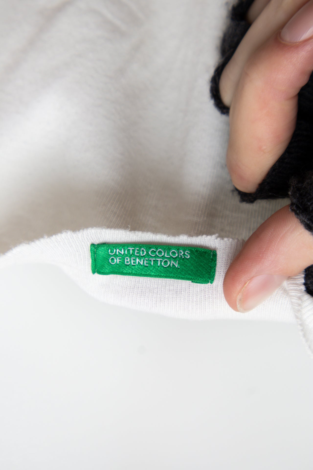 #50 United Colors Of Benetton T-shirt White | c. 190 | Size 12