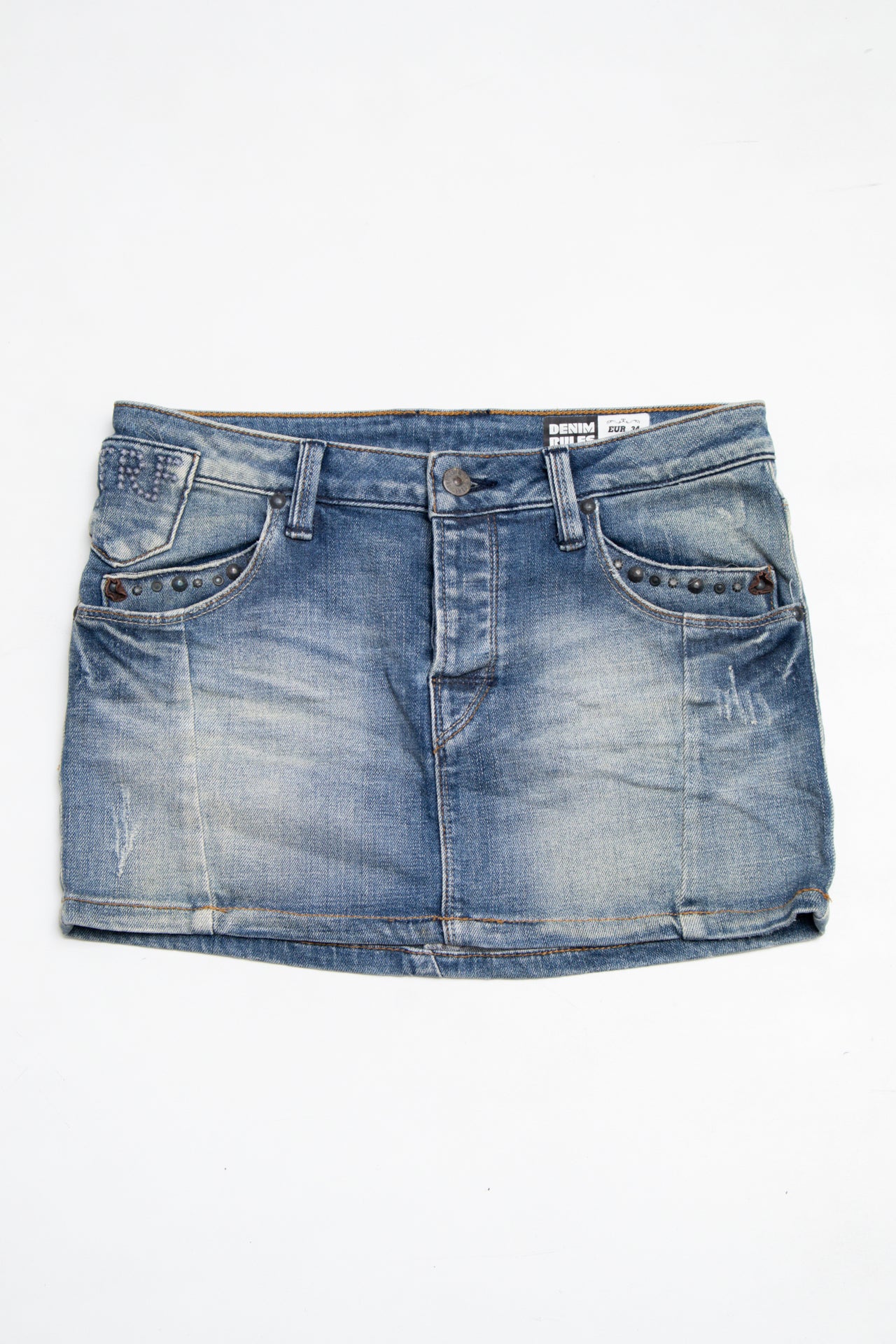 #156 Denim Rules By Trf Mini Skirt Blue | c. 200 | Size 8