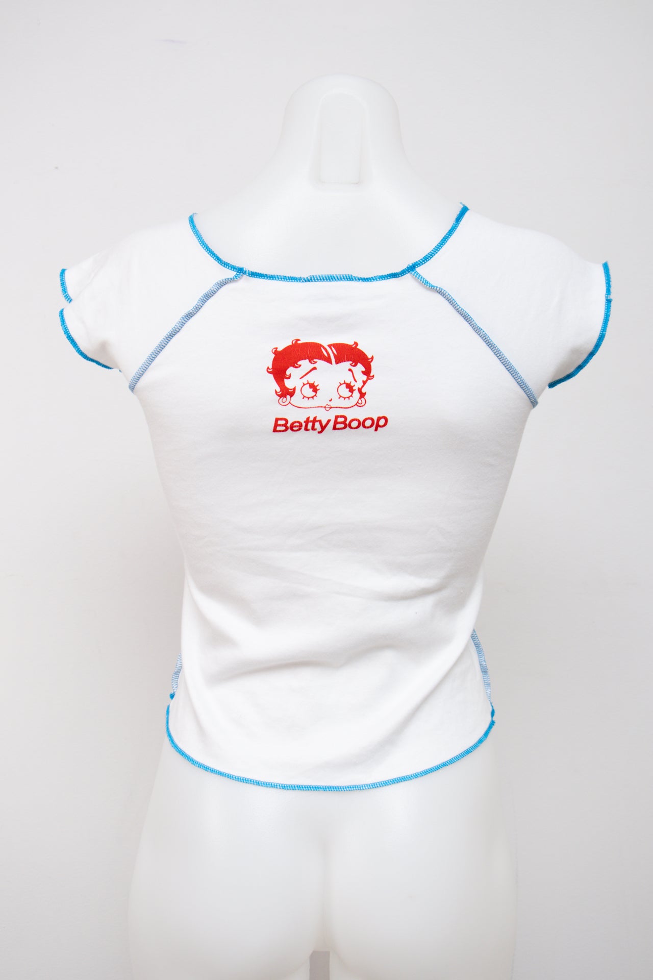#044 Betty Boop T-shirt White | c. 201 | Size 8