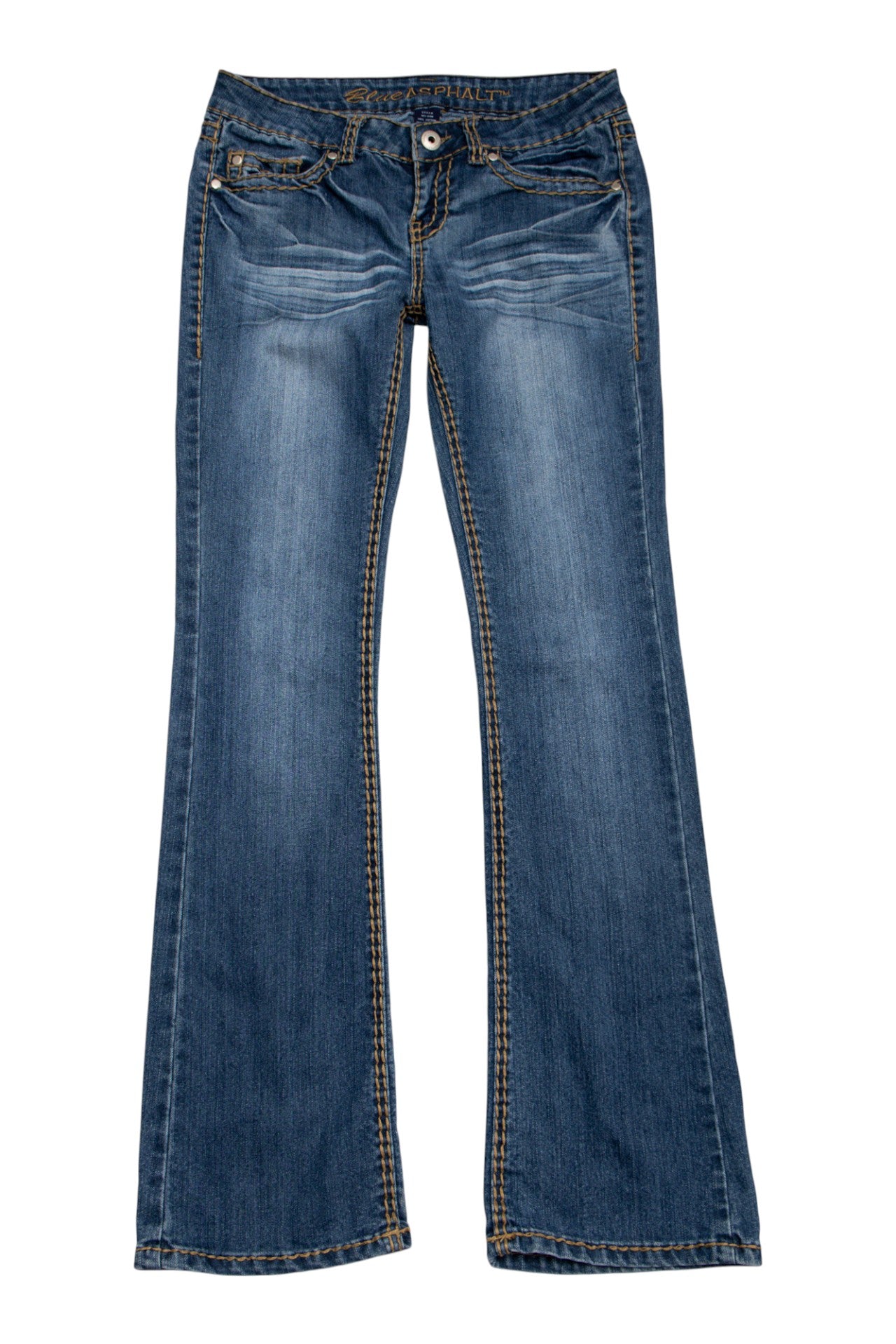 #134 Blue Asphalt Jeans Blue | c. 197 | Size 8