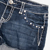 #059 La Idol Usa Denim Shorts Blue | c. 204 | Size 8