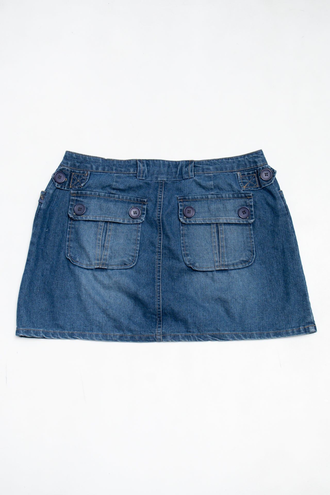 #207 Ragale Dangle Stitch Skirt Blue | c. 199 | Size 10