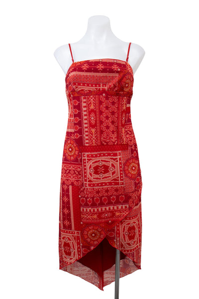 #117 City Triangles Camisole Dress Red | c. 207 | Size 8