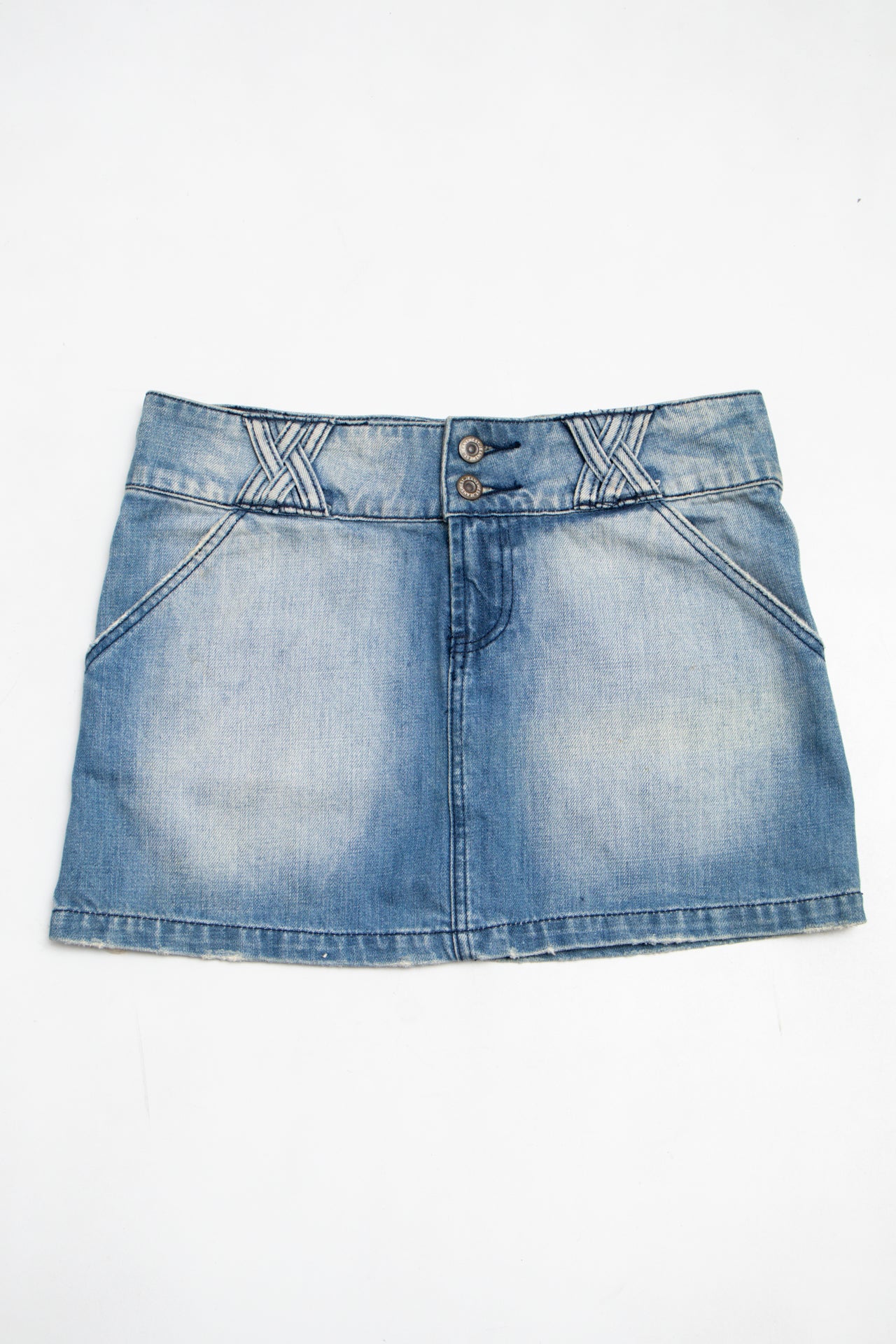 #155 Jeanswest Mini Skirt Blue | c. 203 | Size 8