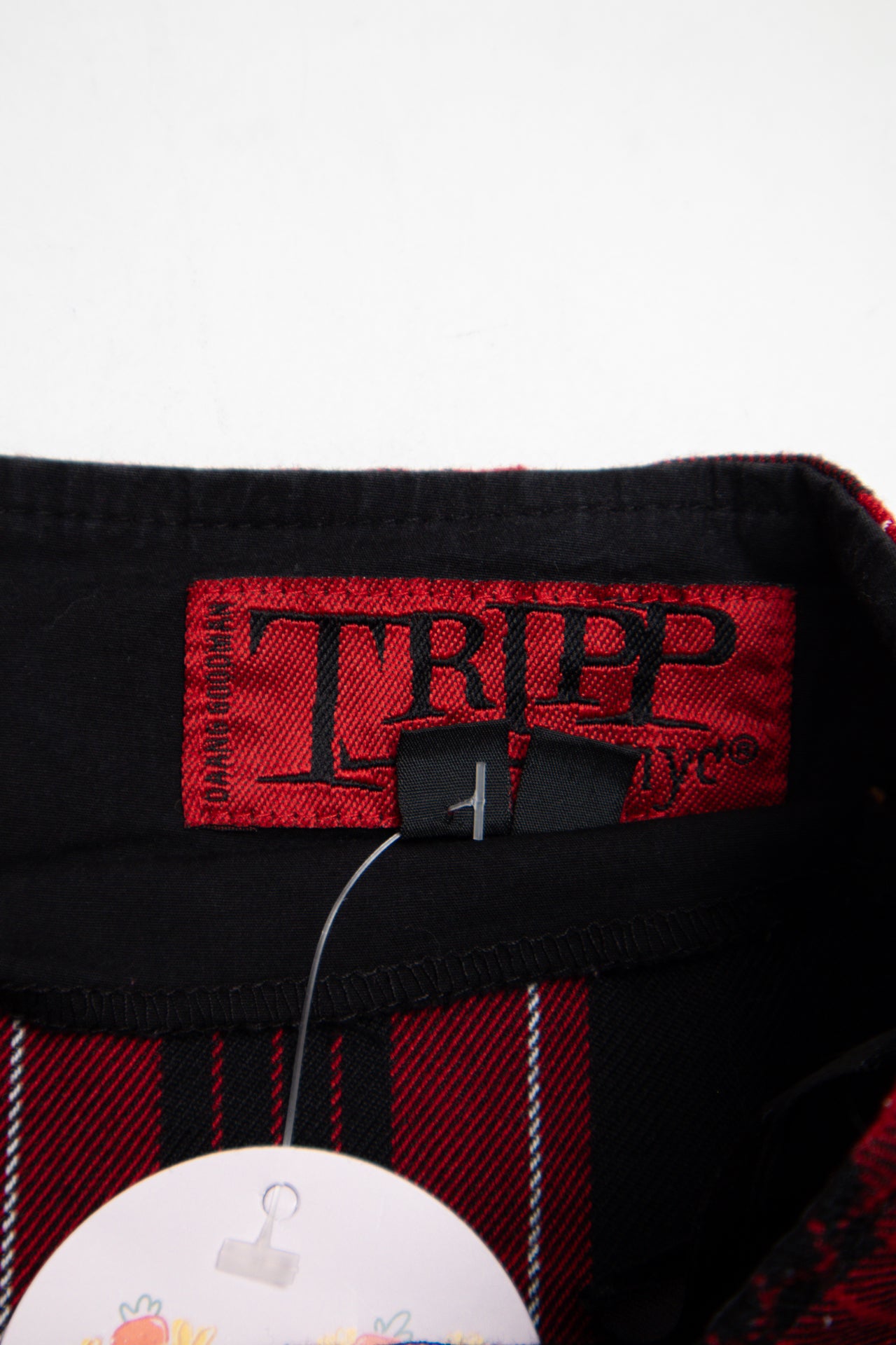 #068 Tripp Mini Skirt Red | c. 204 | Size 12/14