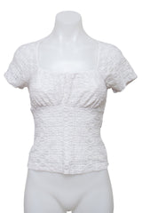 #65 No Boundaries Short Sleeve White | c. 210 | Size 6