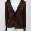 #052 Trina Turk Long Sleeve Brown | c. 209 | Size 10