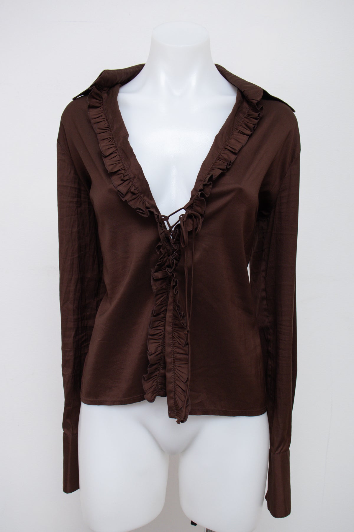 #052 Trina Turk Long Sleeve Brown | c. 209 | Size 10