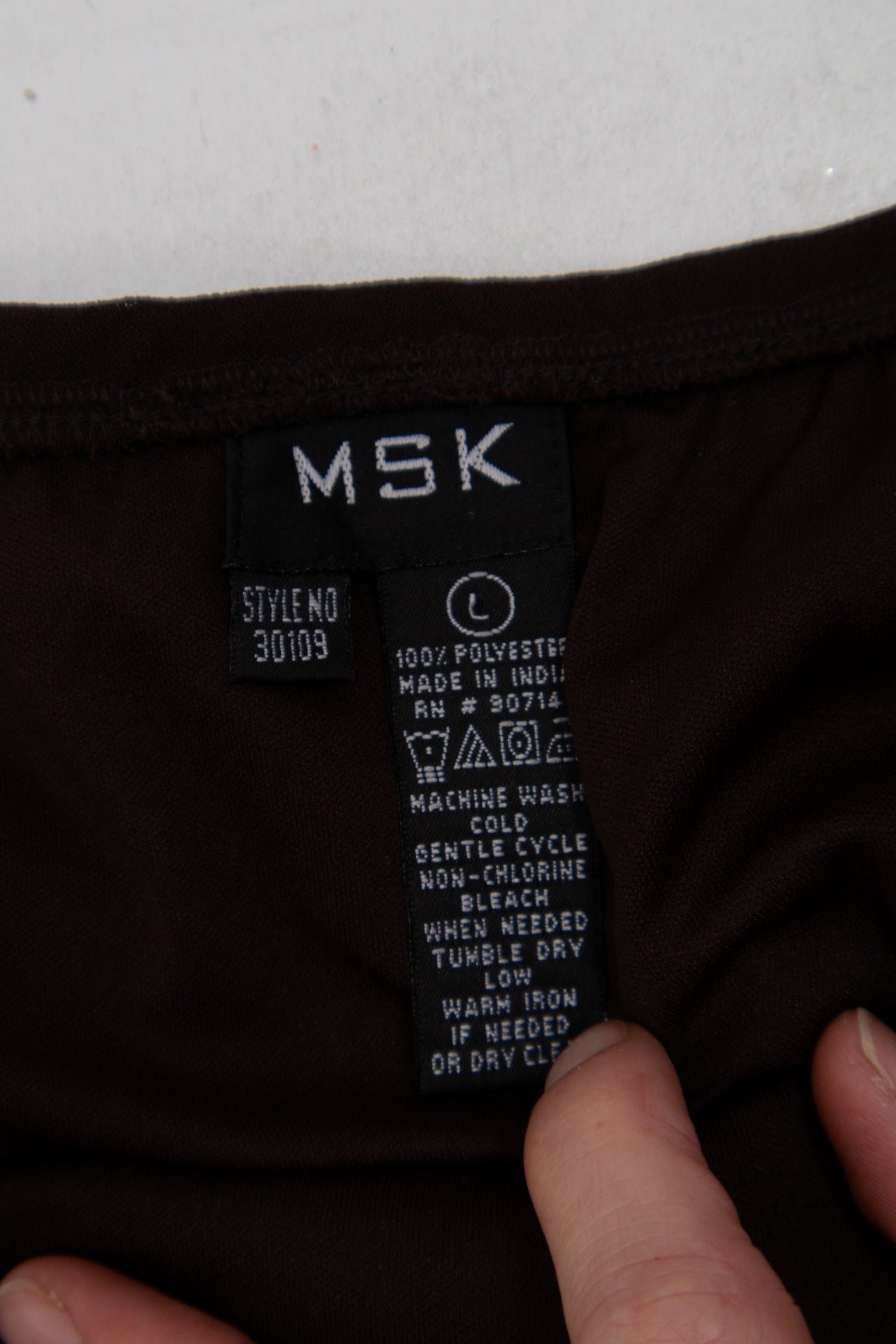 #161 Msk Skirt Brown | c. 202 | Size 14
