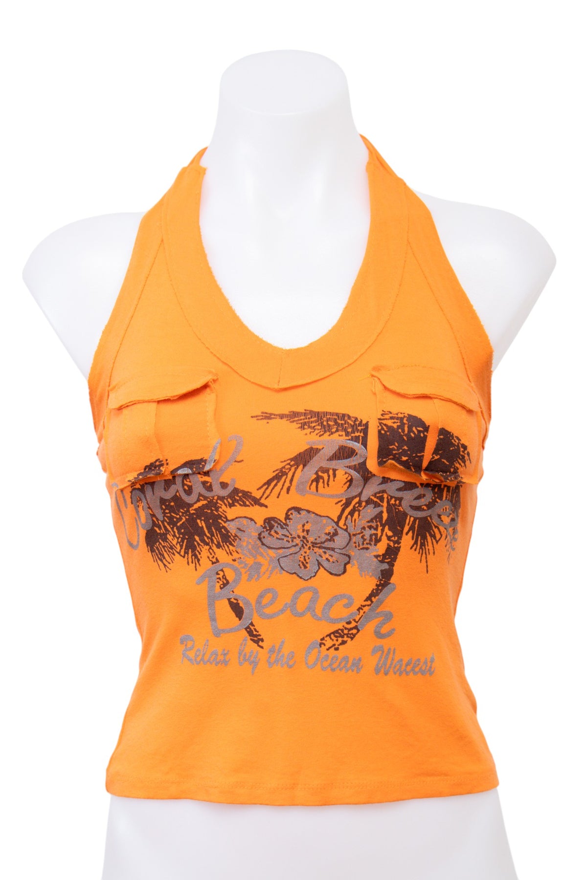 #061 Halter Top Orange | c. 207 | Size 8